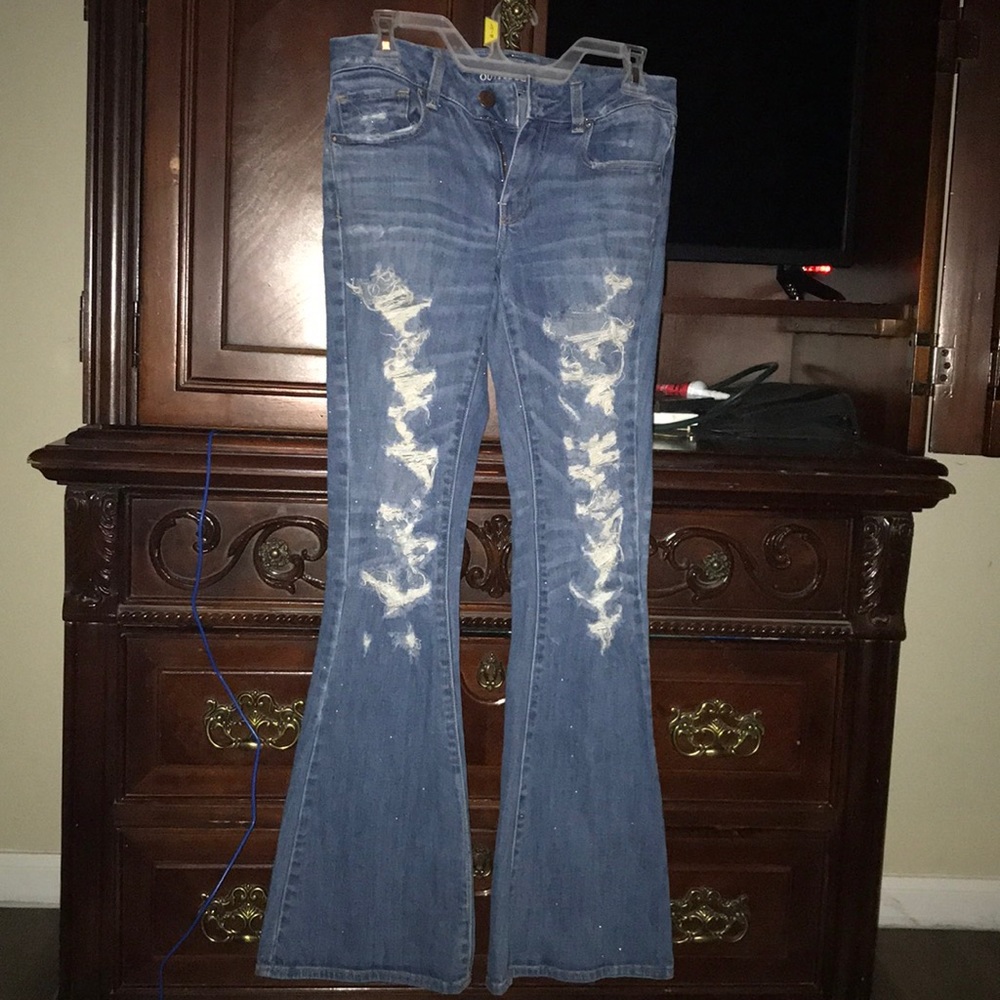American eagle boho artist jeans